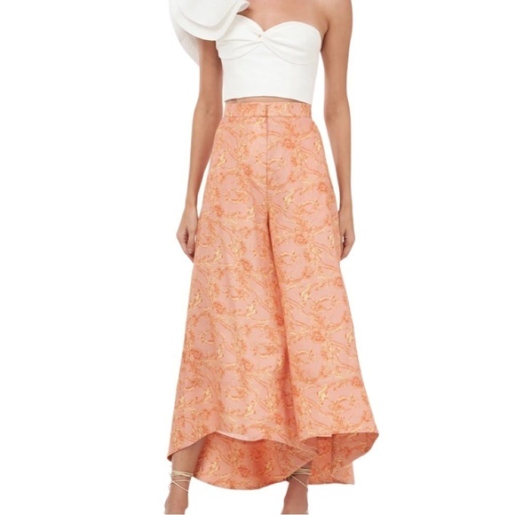 Amur linen wide leg high low pants size 10 - Picture 1 of 7